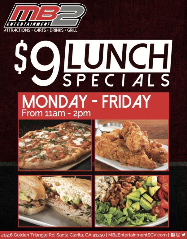 $9 Lunch Specials