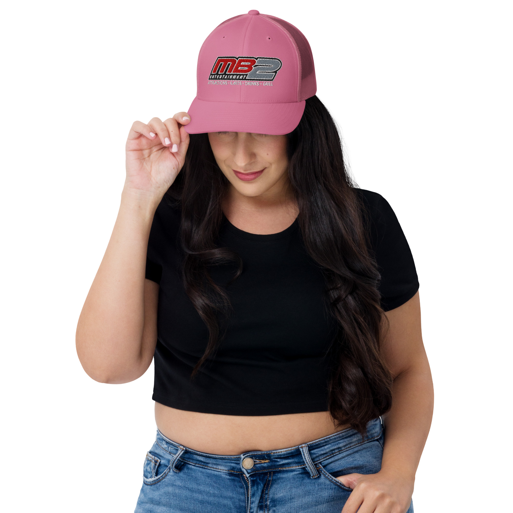 MB2 Entertainment Trucker Hat Pink - Image 7