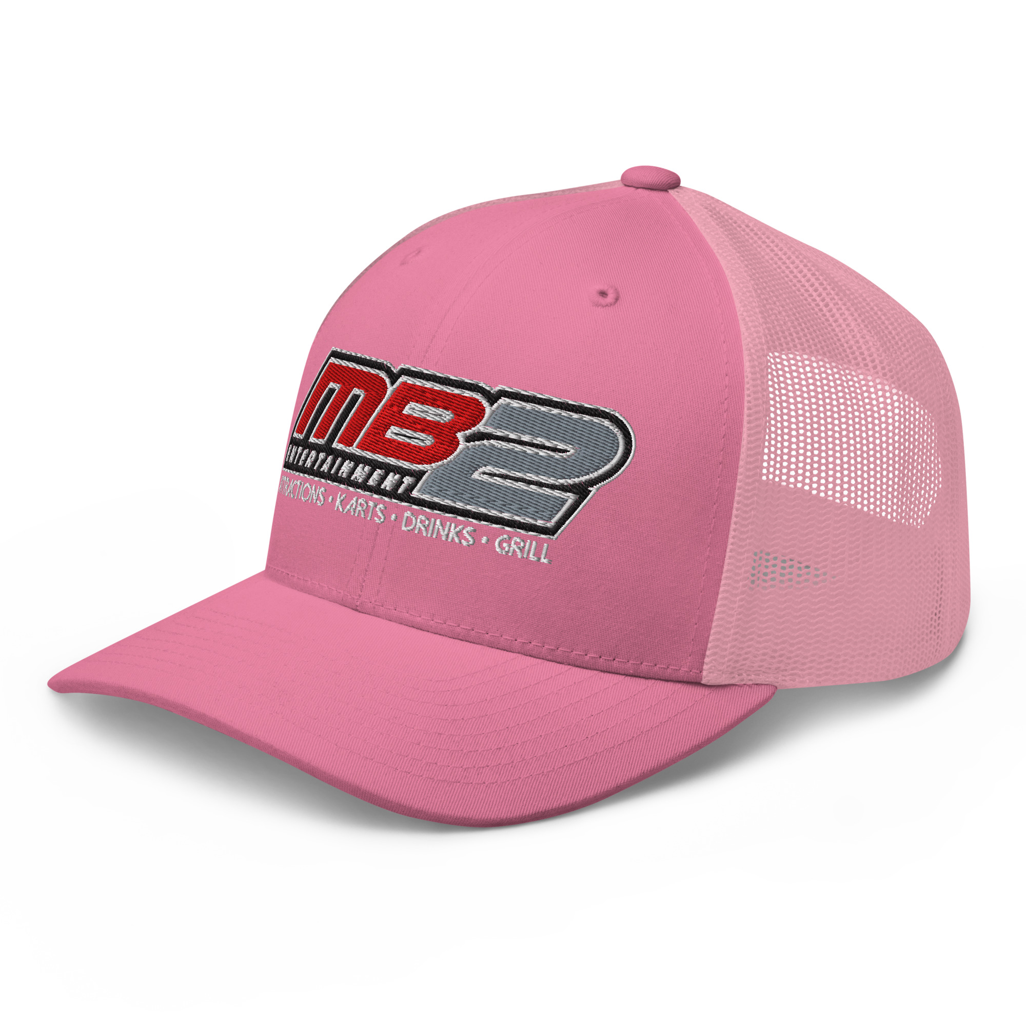 MB2 Entertainment Trucker Hat Pink - Image 3